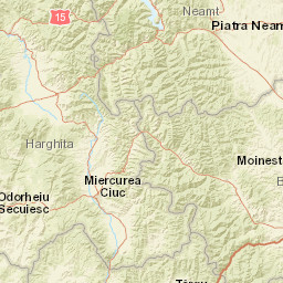 Harghita County Street Map