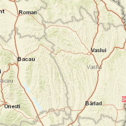 Vaslui County Street Map