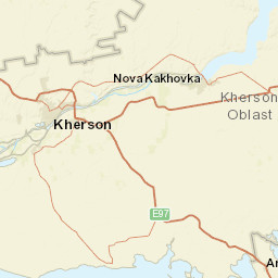 Khersonska oblast Street Map