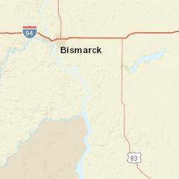 US-83 Linton North Dakota Street Map