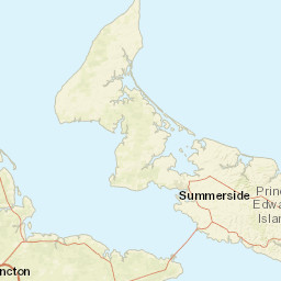 Prince Edward Island Street Map