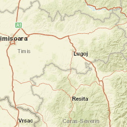 Timiș County Street Map