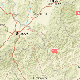 Covasna County Street Map