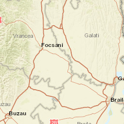 Vrancea County Street Map