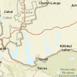 Cahul District Street Map