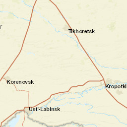 Krasnodar Krai Street Map