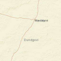 Dundgovi Province Street Map