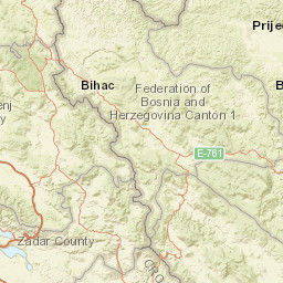 Lika-Senj Street Map