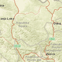 Republika Srpska Street Map
