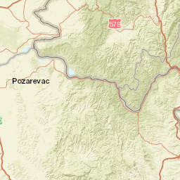Braničevo District Street Map