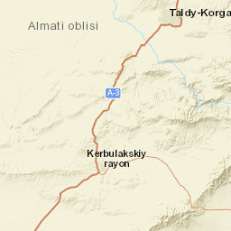 Almaty Region Street Map