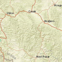 Bijelo Polje Municipality Street Map