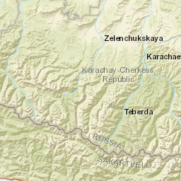 Karachay-Cherkess Republic Street Map