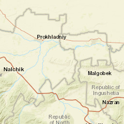 Republic of Ingushetia Street Map