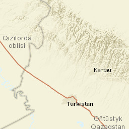 Turkestan Region Street Map