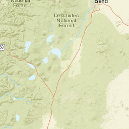 Deschutes National Forest National Forest Development Road 50 Street Map
