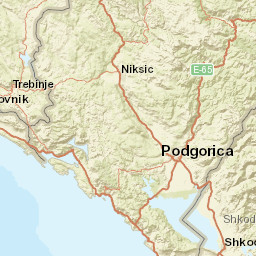 Shkodër District Street Map