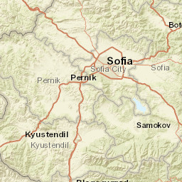 Sofia Province Street Map