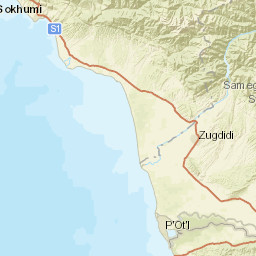 Autonomous Republic of Abkhazia Street Map