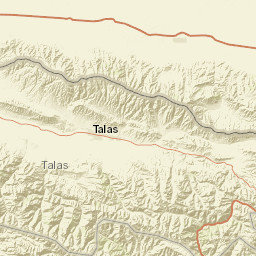 Talas Region Street Map