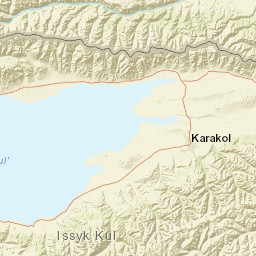 Issyk-Kul Region Street Map