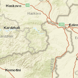 Haskovo Province Street Map