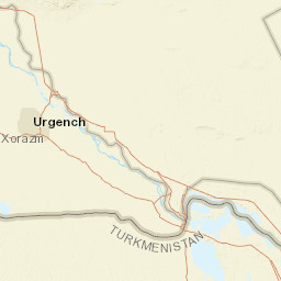 Xorazm Region Street Map