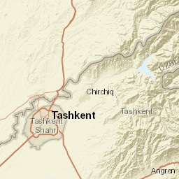 Tashkent Region Street Map