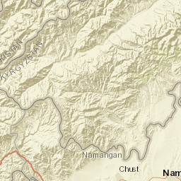 Namangan Region Street Map