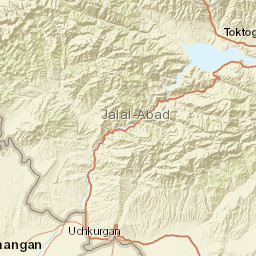 Jalal-Abad Region Street Map