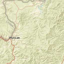 Ryanggang Province Street Map