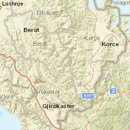 Vlorë County Street Map