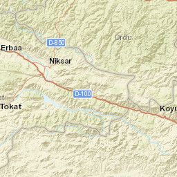 Tokat Street Map