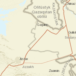 Sirdaryo Region Street Map