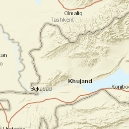 Batken Region Street Map