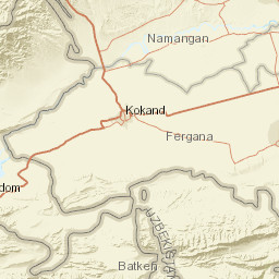 Fergana Region Street Map