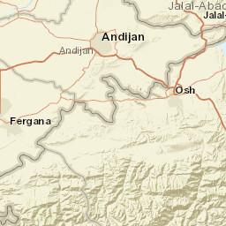 Andijan Region Street Map