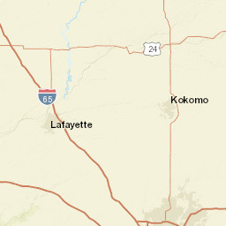 Indiana Street Map