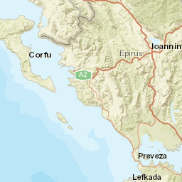 Ioannina Regional Unit Street Map