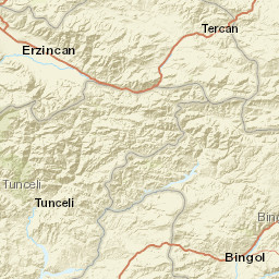 Tunceli Street Map