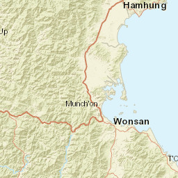 Kangwon Province Street Map