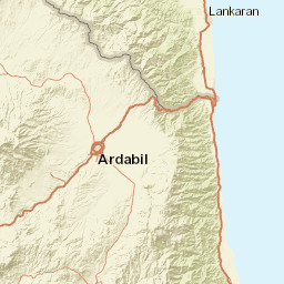 Ardabil Street Map