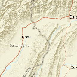 Surxondaryo Region Street Map