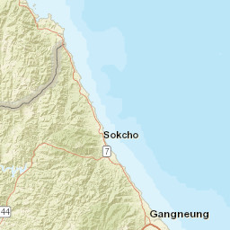 Gangwon Province Street Map