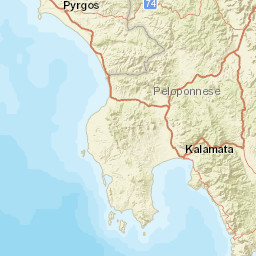 Arcadia Prefecture Street Map
