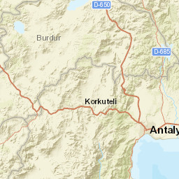 Burdur Street Map