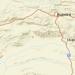 North Khorasan Street Map