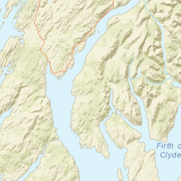 B836, Dunoon, Argyll and Bute PA23, UK Street Map
