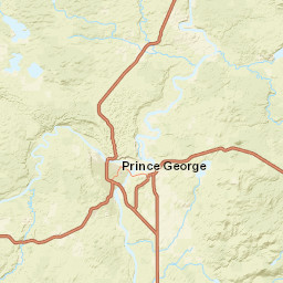 John Hart Highway, Prince George, BC V2K Street Map