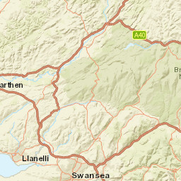 47, Carmarthen, Carmarthenshire SA32, UK Street Map
